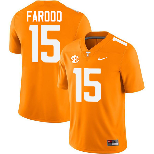 #15 Edrees Farooq UT Vols Jerseys,Tennessee Volunteers College Football Jerseys Stitched-Orange